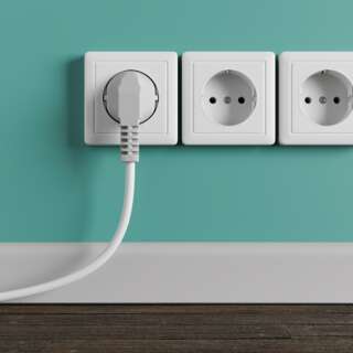electronical socket in house